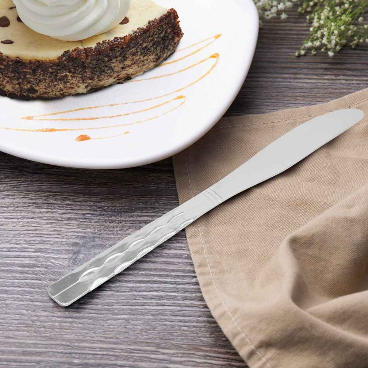 Raj Steel Dessert Knife Set (Set Of 6)