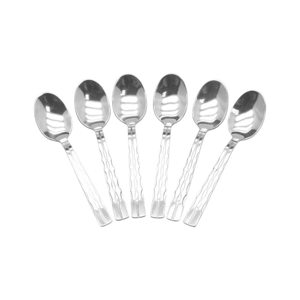 Raj Steel Coffee Spoon Set (Set Of 6)