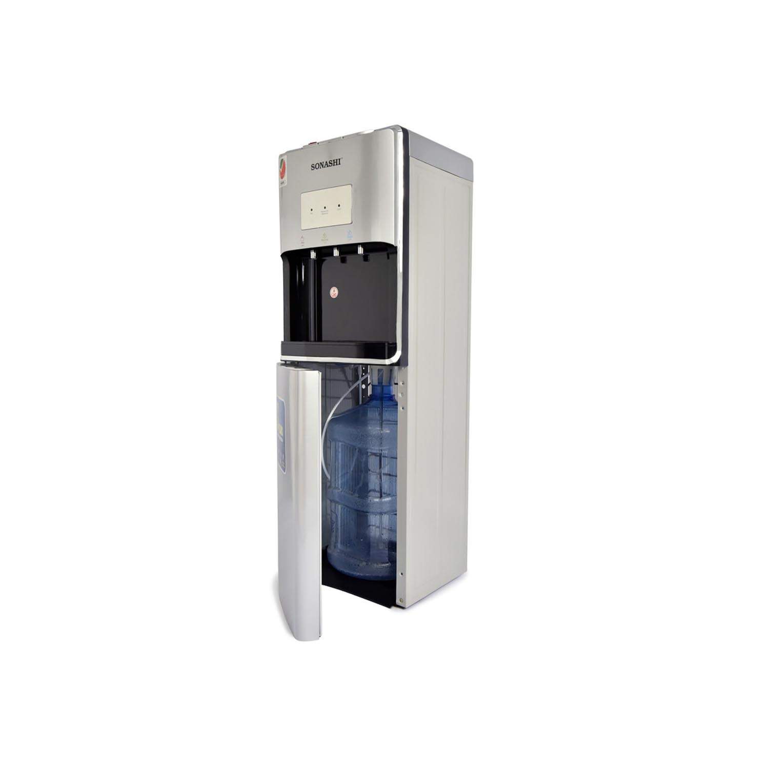 Sonashi 3 Tap Hot & Cold Standing Water Dispenser - Silver