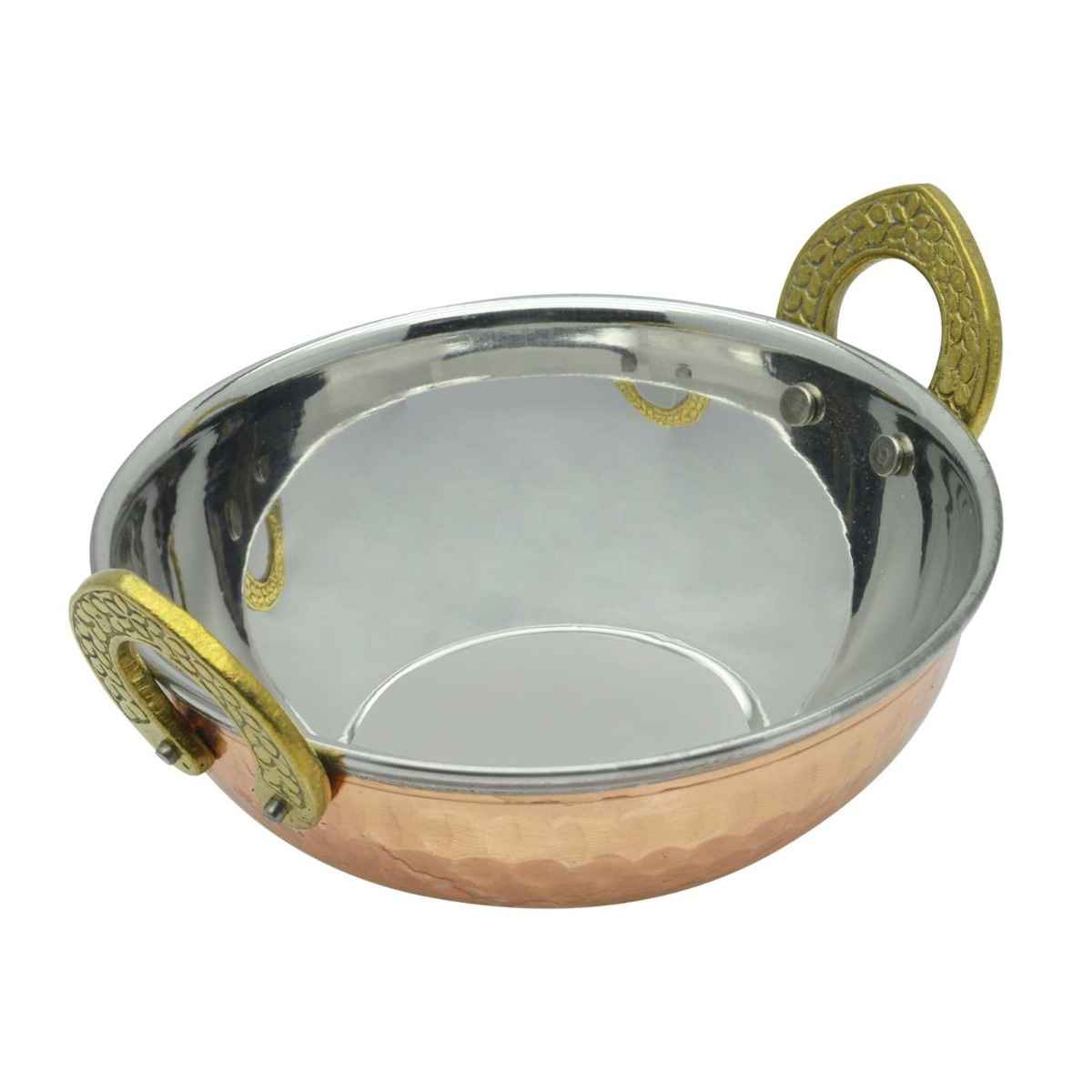 Raj Copper Serving Pot (Kadai)