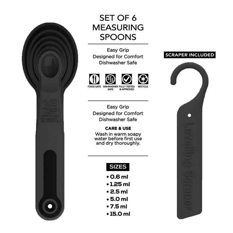 Raj Plastic Measuring Spoon Set (Set Of 6)