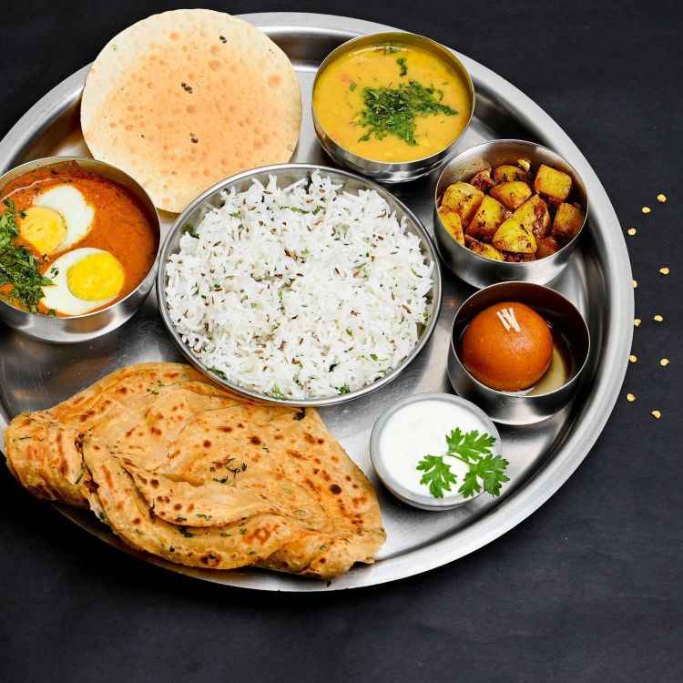 Raj Steel Round Dinner Plate