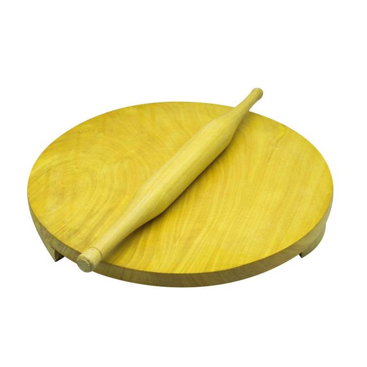 Raj Wooden Rolling Pin And Board Set